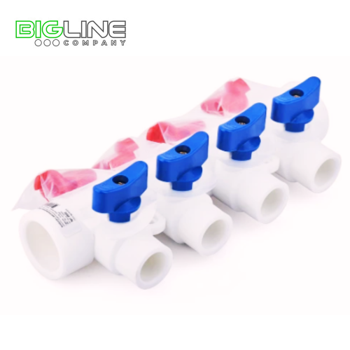 3 Коллектор универсальный с шаровым краном 32 20 4 вен