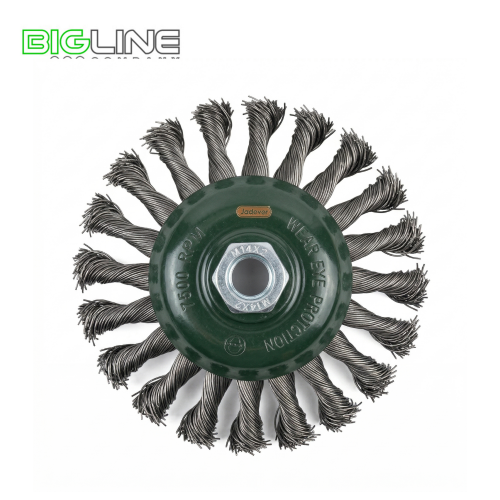 Щетка чашечная проволочная жесткая d-125мм,M142 Jadever (1040)