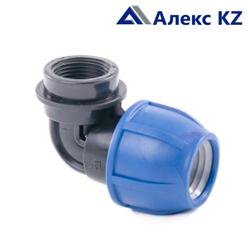 Отвод компрессионный внутр.резьба 25*3/4 PN 16 ПЭ/РТП (85)