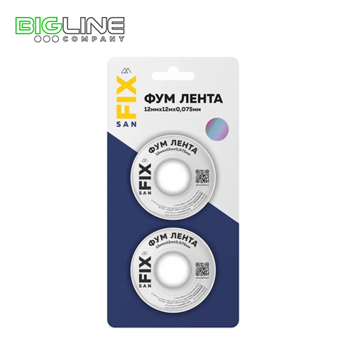 Фум лента 12 0,075 12000 мм Sanfix блистер мм