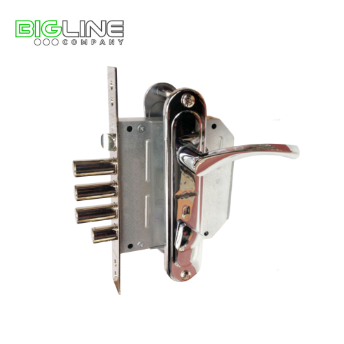 Замок BORDER врезной 77411 сувальдный 3 ригеля,задвижка,правый (6)