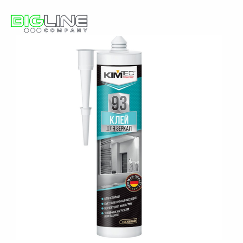 Клей монтажный KIM TEC 93 для зеркал, бежевый, 280 мл