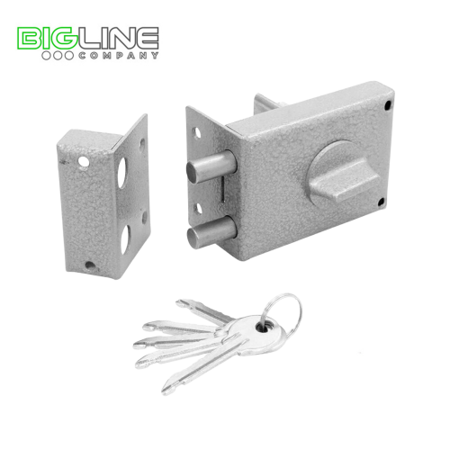 Замок ГЛАЗОВ ЗН1-1.2 накладной 2 ригеля (24)