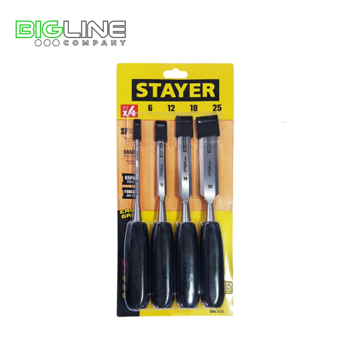 Набор стамесок Stayer Max-Cutс пластм. ручкой, 4pcs