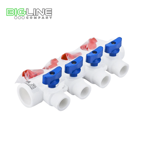 Коллектор универсальный с шаровым краном 40