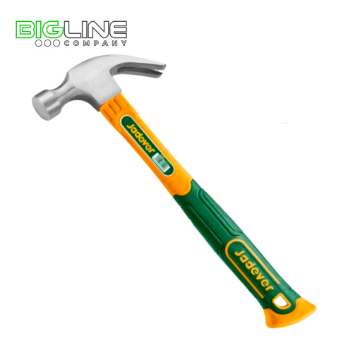 Молоток с раздвоенным хвостом 450гр,ручка из стекловолокна Jadever1