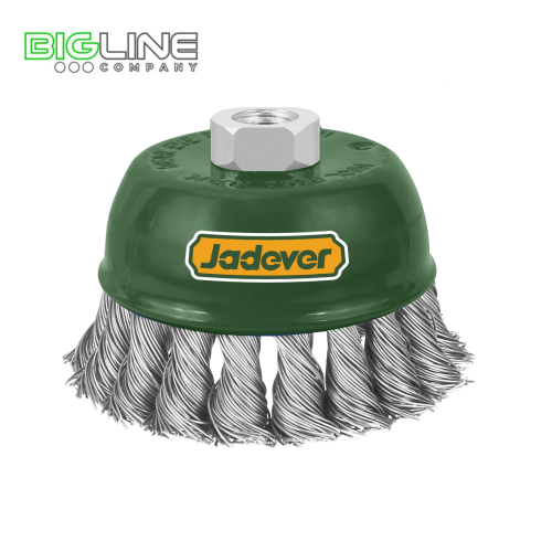 Щетка чашечная проволочная жесткая d-125мм,M14-2 Jadever