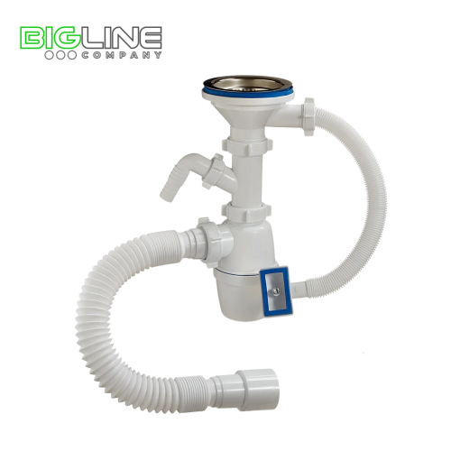 Сифон ОРИО А4011 3  12  40 с отводом для стир.машин,с гибкой трубой (22)