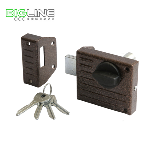 Замок ЗЕНИТ ЗН 1-2 медь накладной цилиндровый (16)