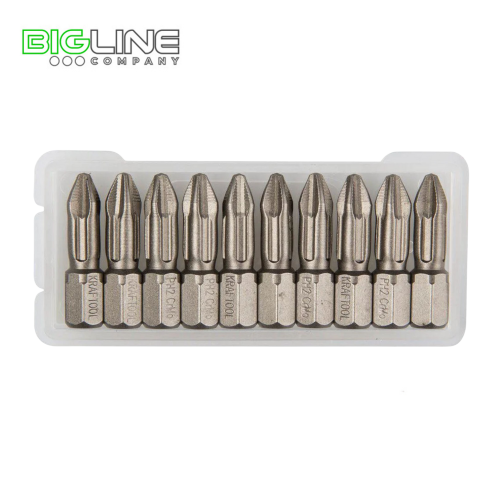 Набор БИТ KRAFTOOL EXPERT тип хвостовика С14, РН2, 25 мм, 10 шт, (10)