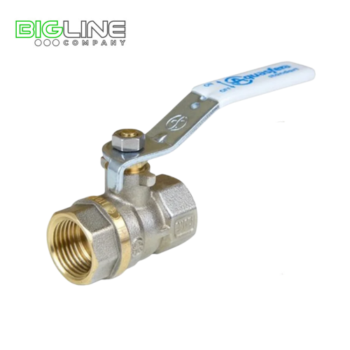 Кран шаровой латунь никель Standart Ду20 Ру30 ВРВР рычаг Aquasfera (100)