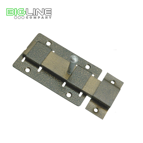 Задвижка дверная ЗД-02 полимер серебро (20)