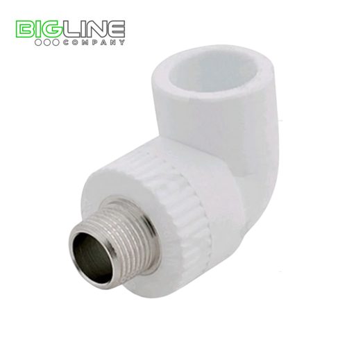 Угольник комбинированный наружная резьба  2534 белый РТП