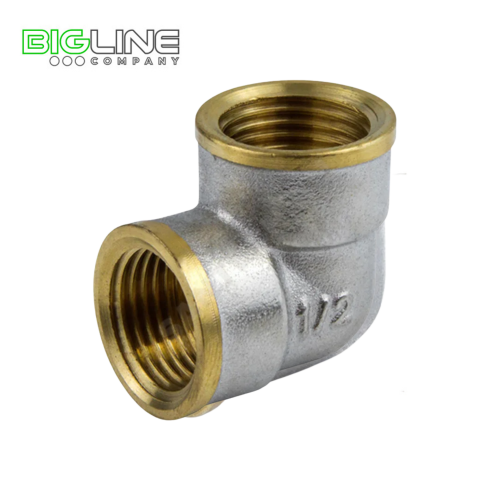 Угольник латунь никель Ду 15 в.р Aquasfera