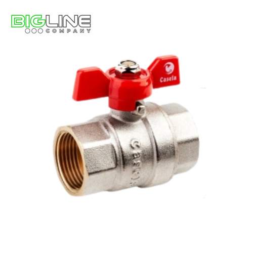 Кран шаровой латунь CASELA  Ду15 ВРВР бабочка 30201