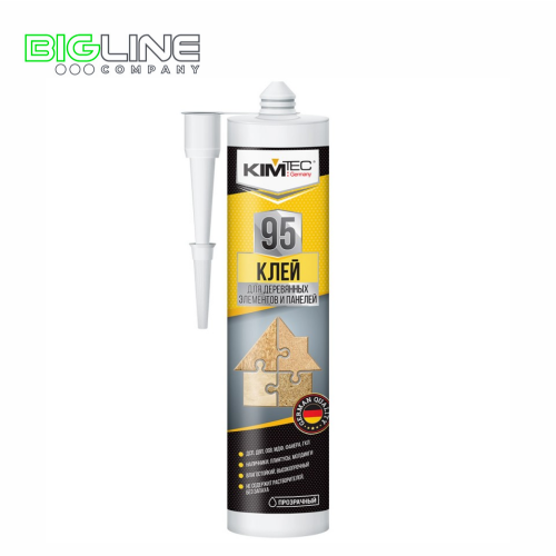 Клей монтажный KIM TEC 95 для дерев.элем-ов и панелей, прозрачный, 280 мл