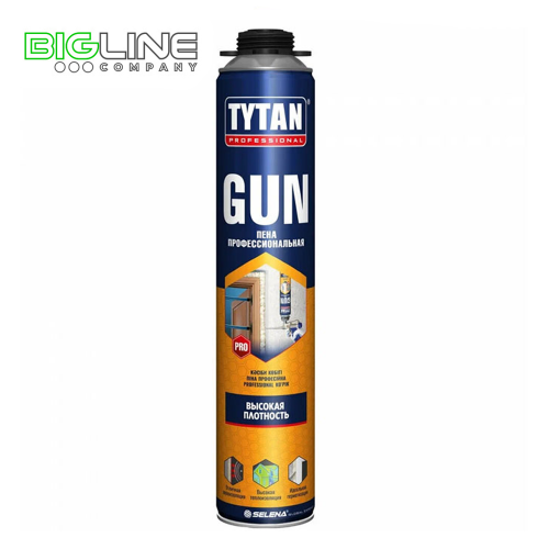 Пена монтажная TYTAN GUN проф, О2, 45 л 750 мл
