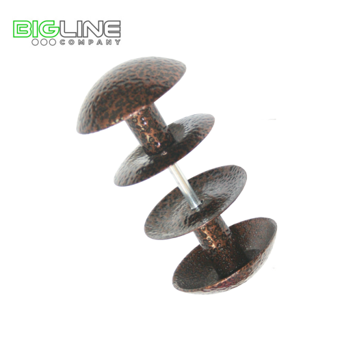 Ручка дверная-кнопка РК2-1 алюминий пол.бронза (25)