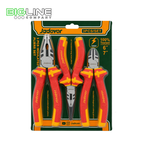 Набор губцевых диэлектрических инструментов 3pcs 1000В Jadever