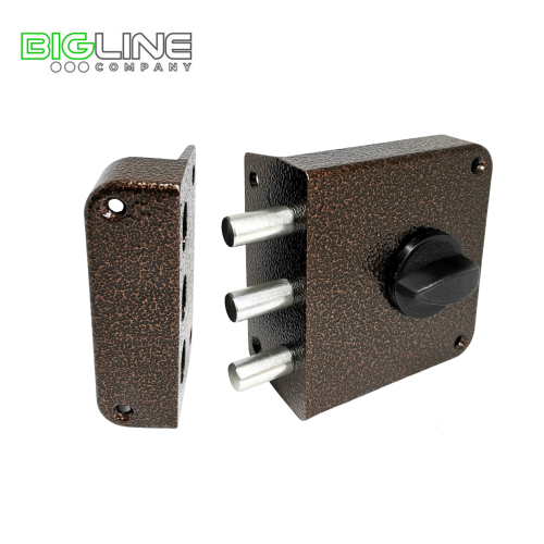 Замок ЗЕНИТ ЗН 1-3-3 медь накладной цилиндровый (15)