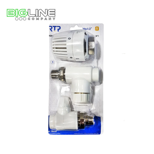 Комплект №1 (Термостат.клапан прямой,клапан запорный прямой,термостат.головка) PPR 2012 РТП (17)