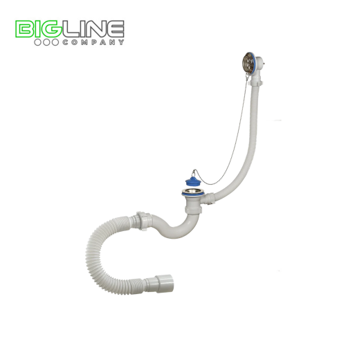 Сифон ОРИО А40089 для  ванны с переливом,с гибкой трубой (30)