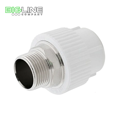 Муфта комбинированная наруж.резьба 632 под ключ, белый  РТП (212)