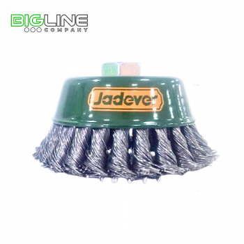 Щетка чашечная проволочная жесткая d-100мм,M142 Jadever