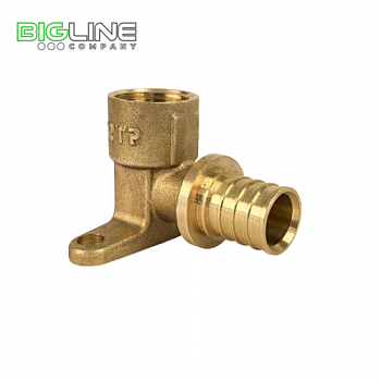 Водорозетка аксиальная, латунь, внутренняя резьба,20х1-2, желтый РТП