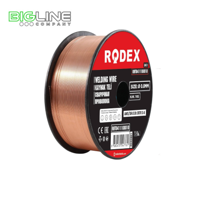 Проволока сварочная с флюсом 0,8мм ,1кг  Rodex (20)