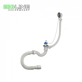 Сифон ОРИО А40089 для  ванны с переливом,с гибкой трубой (30)