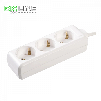 Удлинитель УО3 без выключателя 3места 2Р+РЕ 3м 16А250В ИЭК