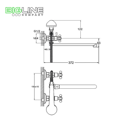 Смеситель ZEGOR DMX7 1- В605