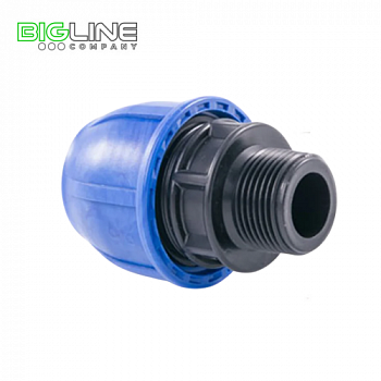 Муфта компрессионная наруж.резьба 501 PN 16 ПЭРТП (20)