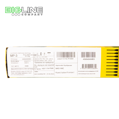 Электроды МР-3 4,0*450мм 6,5 кг ESAB