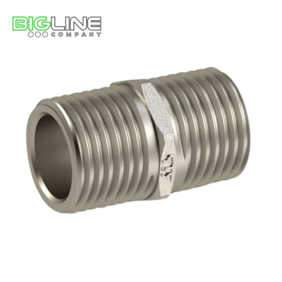 Ниппель латунь никель Ду 12 н.р удлиненный (37 мм) РТП