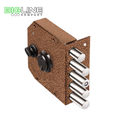 Замок ЭЛЬБОР Г 1.06.61 МА накладной сувальдный 5 ригеля  с защитой (10)