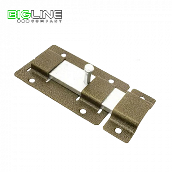 Задвижка дверная ЗД-02 полимер бронза (20)