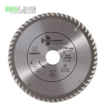 Диск Trio Diamond пильный по дереву d190*30*56T (50)