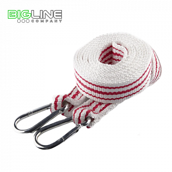 Трос ленточный №4 12 тонн, 5 м, 2 карабина (25 шт) Сибшнур