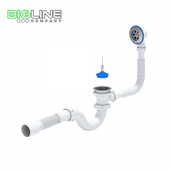 Сифон АНИ для ванны С 6155 варяг с гибкой трубой 4050 (30)