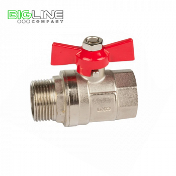 Кран шаровый UNO 34 вннар бабочка