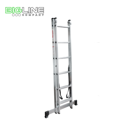Лестница NV 1220 алюминиевая двухсекционная, 2*6 перекладин