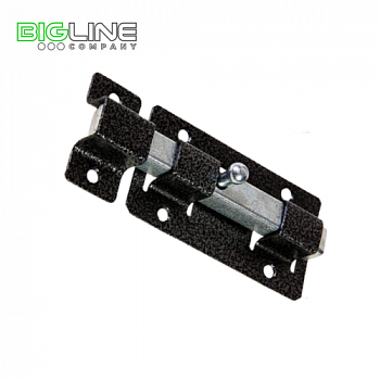 Задвижка дверная ЗД-06 полимер серебро (20)