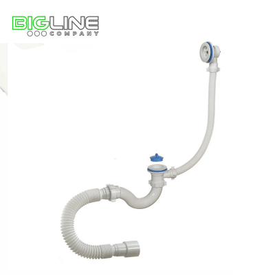 Сифон ОРИОА70089 для ванны 1 12 40 с пластиковый выпуском,переливом (30)
