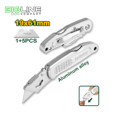 Нож с трапецивидным лезвием 61х19мм Jadever 1