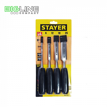 Набор стамесок Stayer Max-Cutс пластм. ручкой, 4pcs