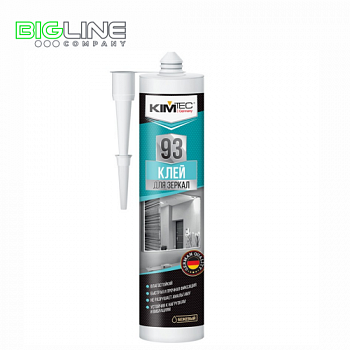 Клей монтажный KIM TEC 93 для зеркал, бежевый, 280 мл