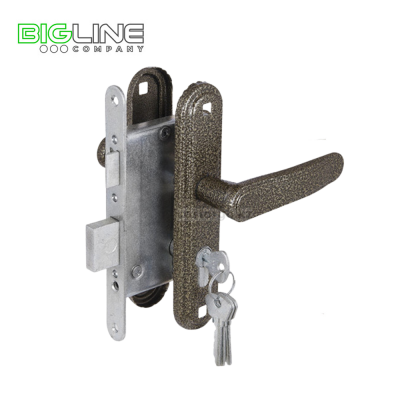 Замок ЗЕНИТ ЗВ 4-3,03 бронза врезной с ручкой (15)