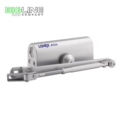 Доводчик LONEX 310 дверной на 15-60кг, серебро, морозостойкий (10)